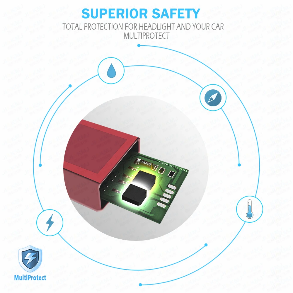 R7-HB3/9005/H10 Выделите относится ко всем моделям 6000 К 8000LM 80 Вт IP68 водонепроницаемый 9-36 В