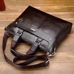 Мужской портфель мужская деловая сумка брендовая Роскошная Мужская Портфель s сумка для ноутбука Высокое качество мужской портфель через