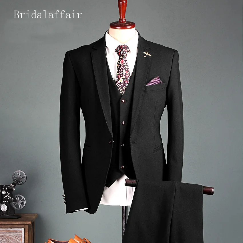 Bridalaffair классический мужской костюм Свадебный для мужчин 2018 официальный жениха