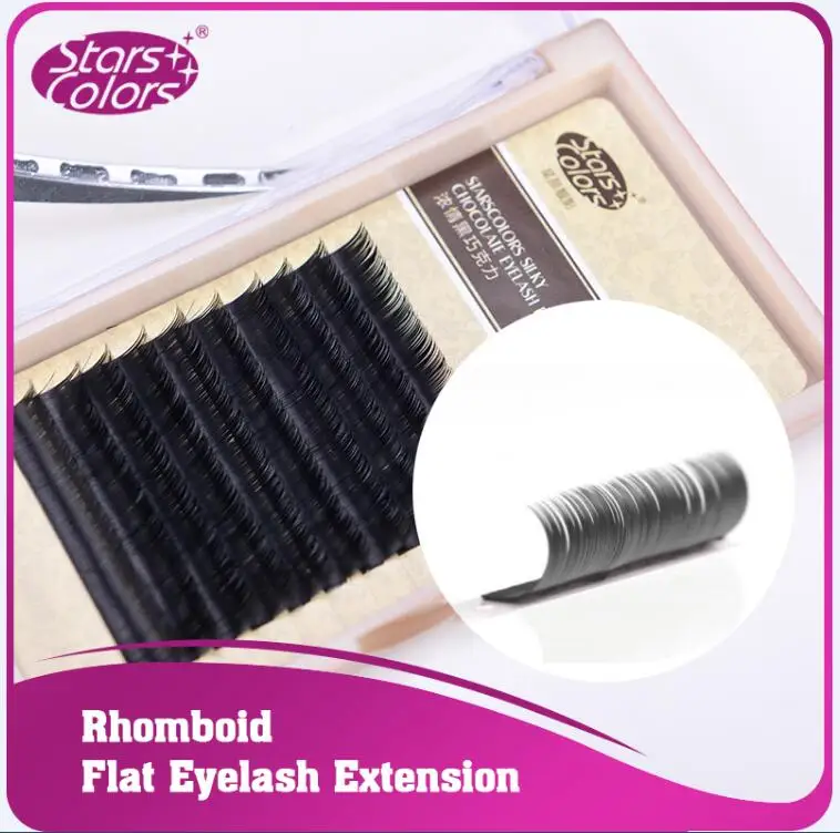 

2017 Eyelashes silk Chocolate J/C Curl 8-13mm Fake False Eyelash Mink single 0.10/0.15mm Thickness Makeup Eyelash Extention