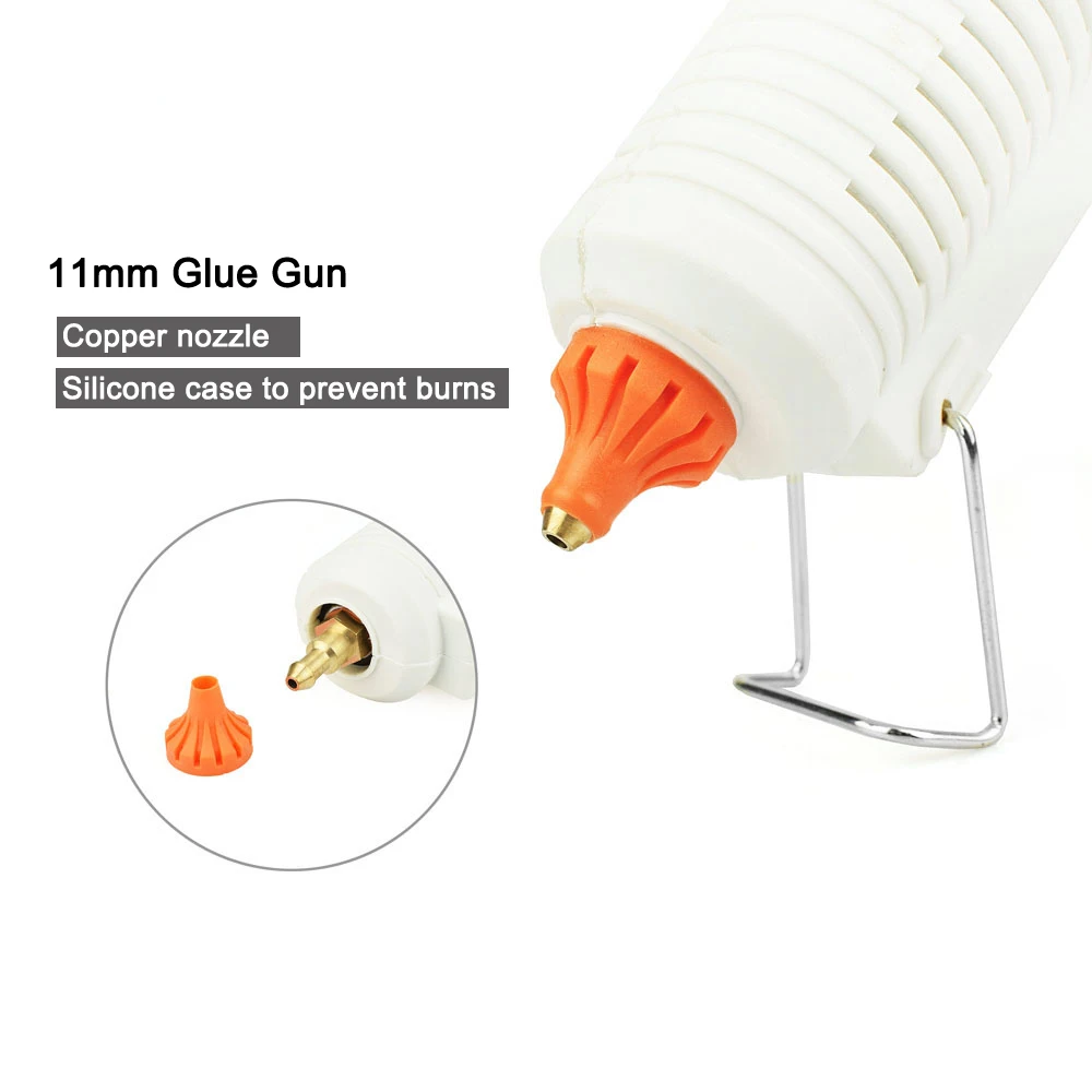 NEWACALOX Pneumatic 20W 150W High Temp Hot Glue Gun Repair With Base Stick EU US