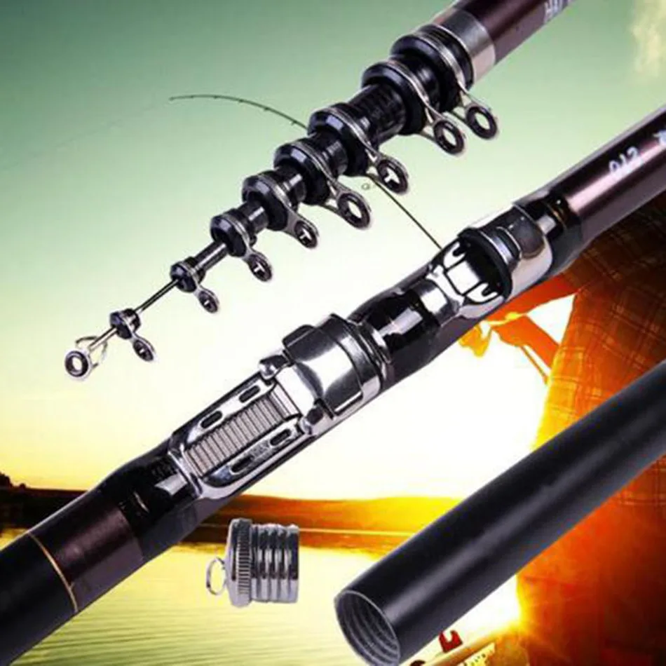 

2.1, 2.4, 2.7, 3.0M Ocean Rock Fishing Super hard Carbon Fiber Telescopic Fishing Rod Spinning Rod Saltwater Fishing Travel Rod