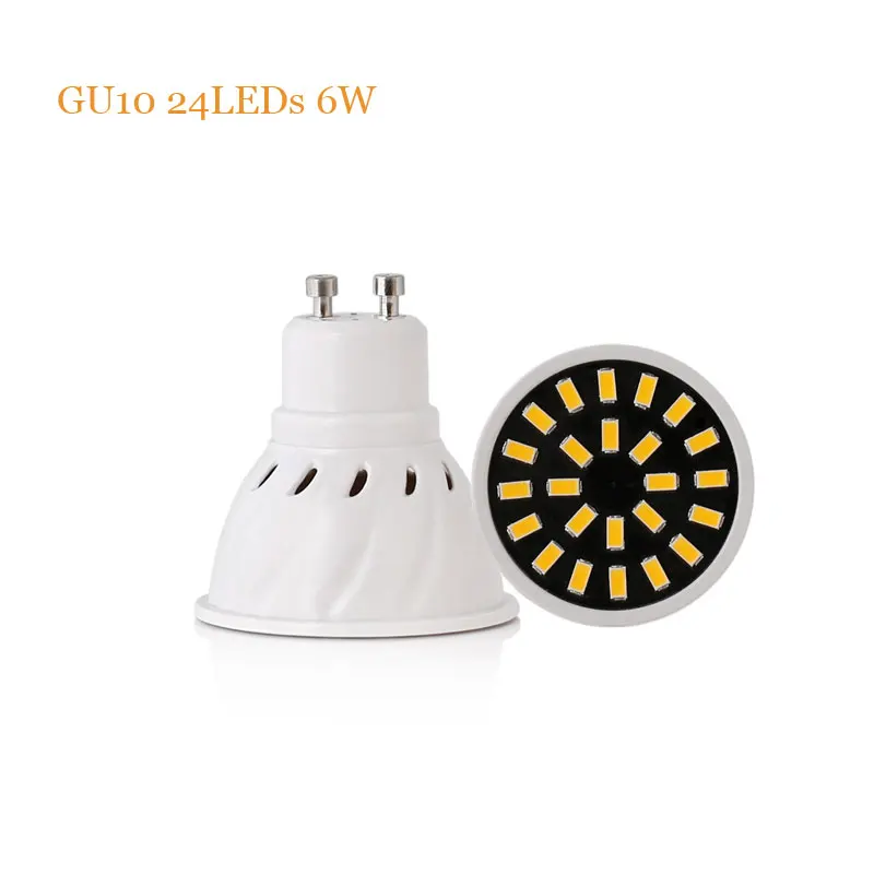 Светодиодная лампочка GU10 gu 10 220 В переменного тока 110 SMD 5733 светильник Вт 6 8 Вт|gu