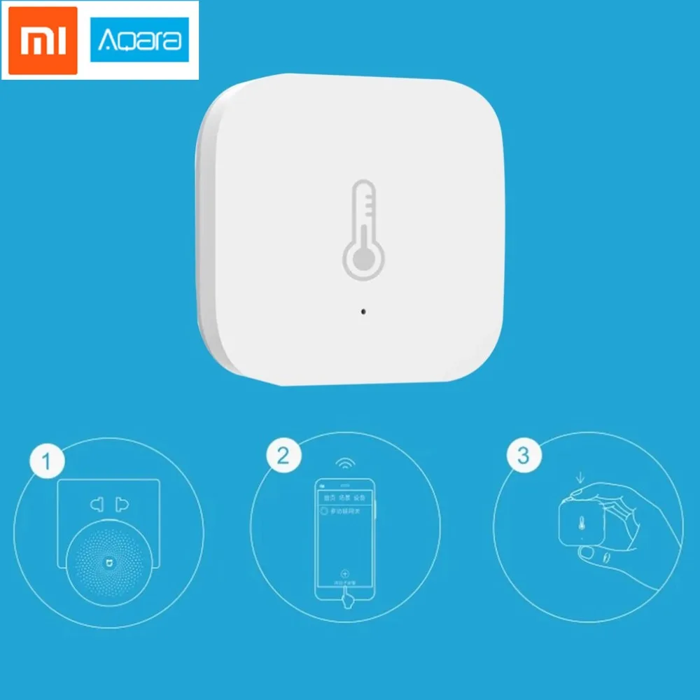 

Aqara Intelligent Temperature Humidity Sensor Wifi Wireless Real-time Alarm Intelligent Detector Via APP Control Smart Home