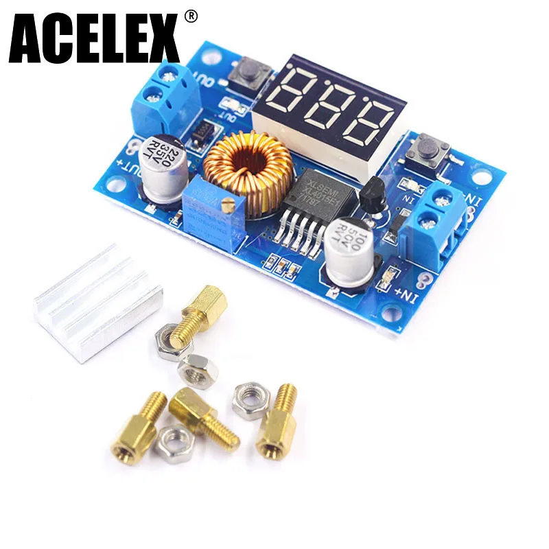 

1PCS 5A 75W XL4015 DC-DC Converter Adjustable Step-Down Module 4.0-38V to 1.25V-36V DIY Adjustable Power Supply
