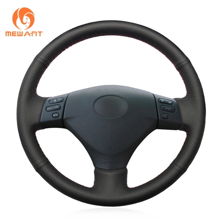 

Black Artificial Leather Steering Wheel Cover for Lexus RX330 RX400h RX400 2004-2007 Toyota Corolla Verso 2006 Camry 2004-2006