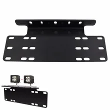 Front Bumper License Plate Mount Stand Holder Bracket Offroad Light Bar for Offroad work day light Truck Universal black