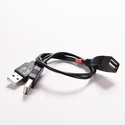 1 шт. USB 2,0 30 см 1 Женский мощность Enhancer до 2 Мужской USB кабель для зарядки и передачи данных адаптер удлинитель USB Y сплиттер для 2,5 "HDD