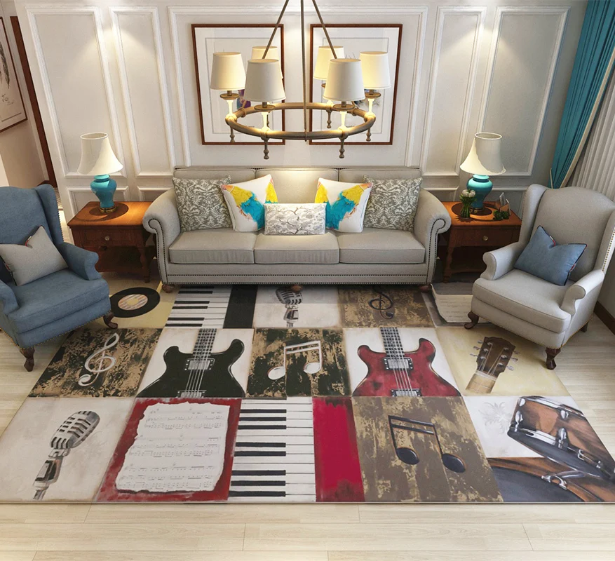 

Abstract Style Polyester Large Soft Carpets For Living Room Carpet Area Bedroom Rug Home Floor Delicate New Fashion Door Mat Rug