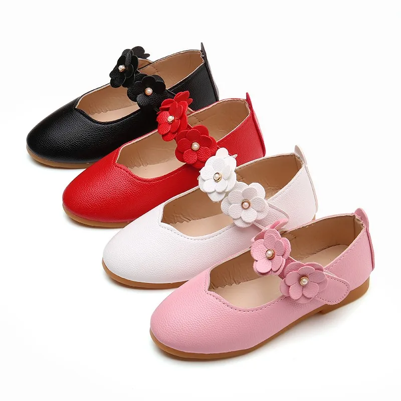TELOTUNY/Обувь для девочек; детская обувь для маленьких девочек; однотонная обувь с цветочным узором для студентов; мягкая танцевальная обувь принцессы; детская обувь; модная новинка; Dec19