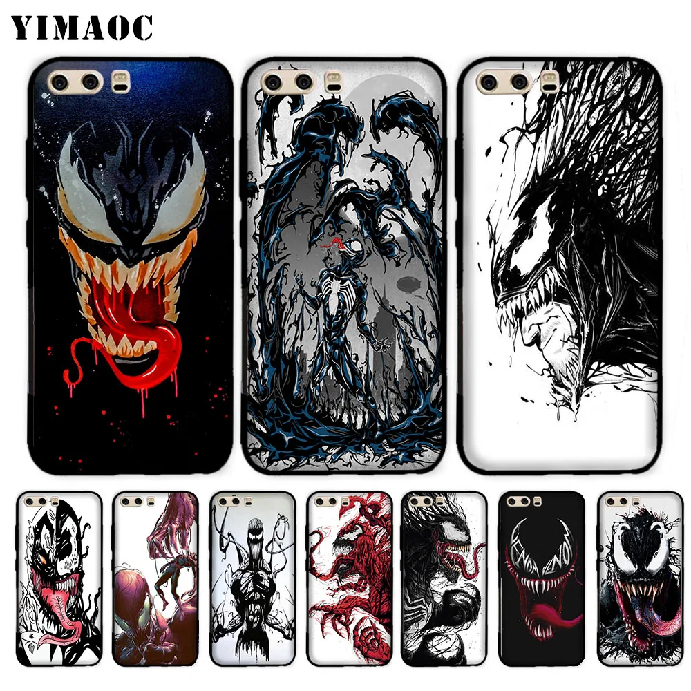 Venom comic Soft Case for Huawei P8 P9 Lite Mini P10 P20 P30 Plus Pro P Smart Z 2019 |