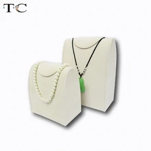 2 шт/лот бежевое бархатное ожерелье держатель подвеска витринные подставки для ювелирных изделий