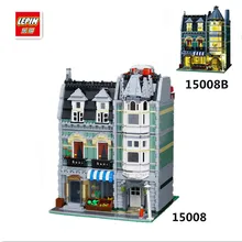 IN STOCK 2462Pcs DHL LEPIN 15008 15008B City Street Green Grocer Model Building Kits Blocks Bricks