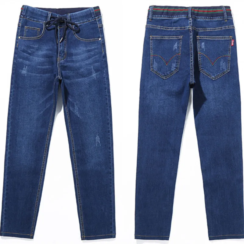 Elastic Loose Black Jean Men Calca Masculina Male Pants Blue Men's Jeans PLus Size 6XL 7XL Denim Trousers Hombre Korean Cowboys Elastic Loose Black Jean Men Calca Masculina Male Pants Blue Men's Jeans PLus Size 6XL 7XL Denim Trousers Hombre Korean Cowboys