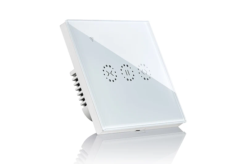 Ewelink приложение Умный дом WiFi электрические сенсорные жалюзи шторы переключатель Голосовое управление Alexa Echo для механического ограничения жалюзи мотор - Цвет: White