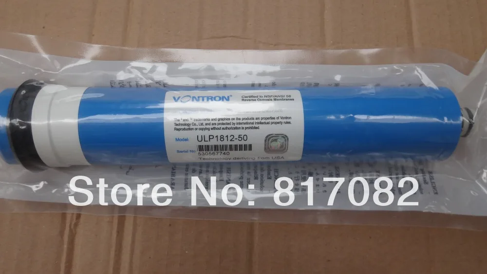 

On Sale Vontron 50gpd Reverse Osmosis Membrane ULP1812-50 Water Purifier for Drinking
