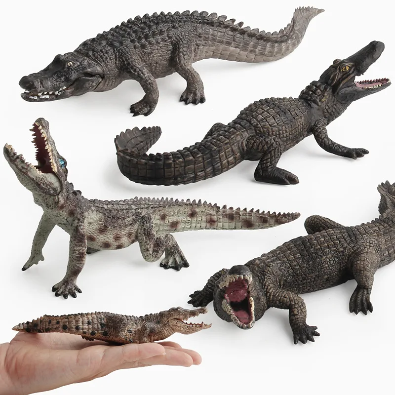Simulated Frightening Alligator Crocodile Animal Figure Model Kids Boys Toy MA 