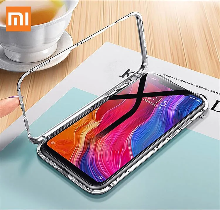 Xiaomi K20 Magnetic Adsorption Case Redmi 7 6A Note 6 5 Pro Mi 9 8 pro SE Lite F1 Tempered Glass Back Magnet Cove |