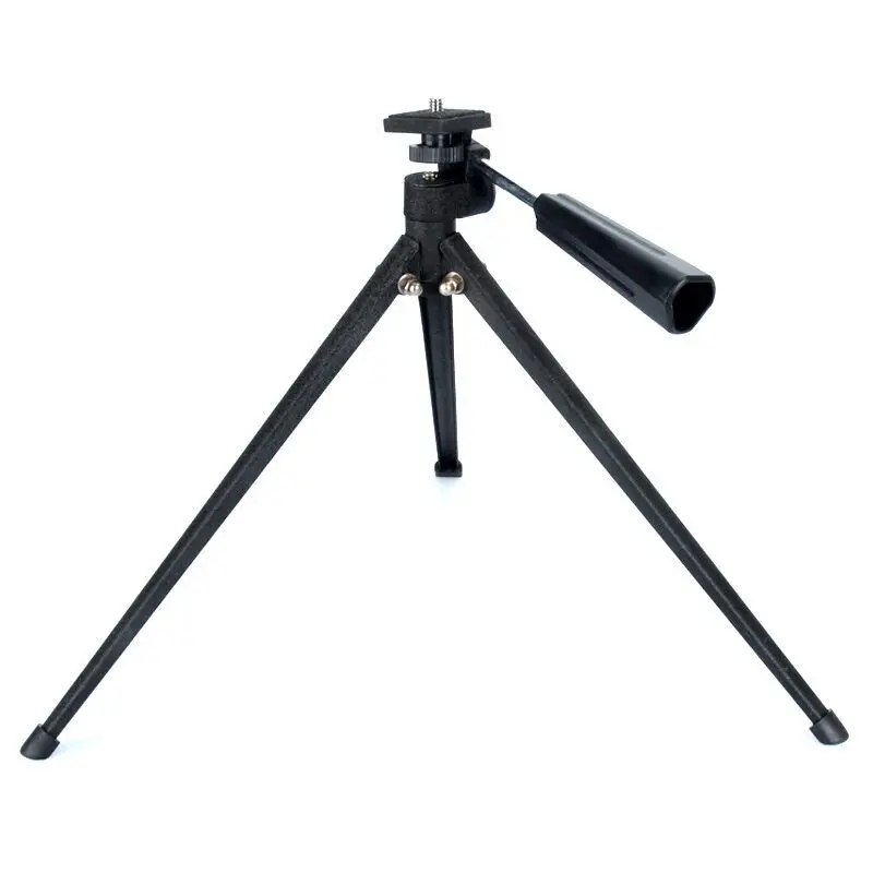 Portable Telescope Tripod Black Shockproof Tabletop Metal Tripe Stand with 1/4inch Screw for Monocilar Binocular Spotting Scopes