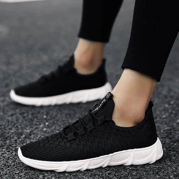 

Running Shoes Men 2019 Hot Sale Four Seasons Lace-up Athletic Trainers Zapatillas Sports Male Shoes Outdoor Walking