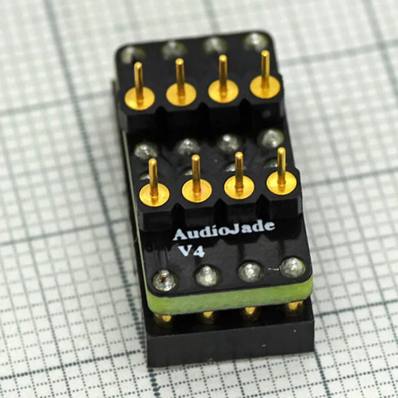 Позолоченный адаптер DIP8 Mono to Dual Op Amp конвертер 5532 AD712 AD827 OPA2604 AD8620|Интегральные