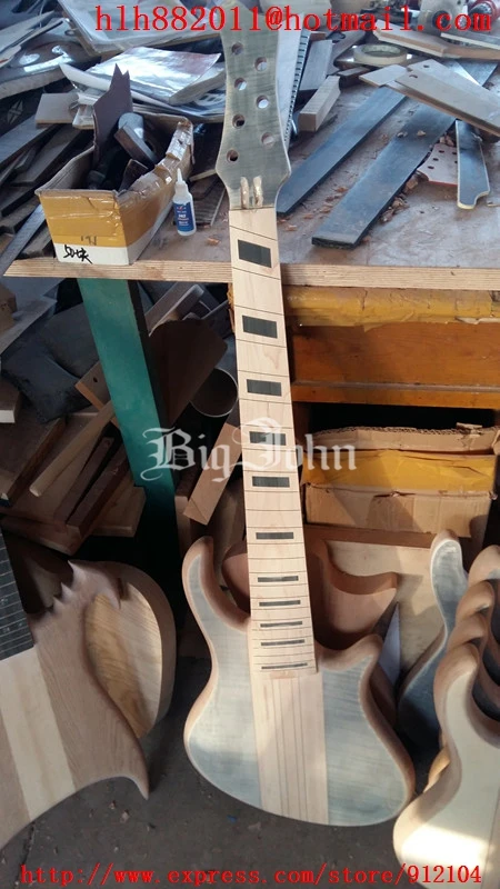 Новая полуфабрикатная электрическая бас гитара Big John 7 струн с корпусом elm без
