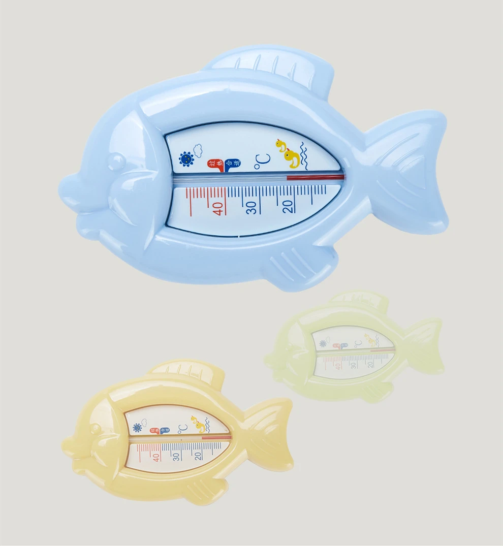 3 цвета, плавающий Прекрасный термометр в форме рыбы для детской ванны, поплавок для ванны для новорожденных, детский датчик воды