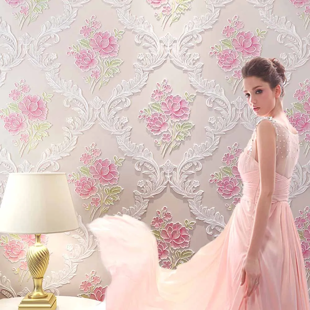 Online kopen wholesale paars vintage behang uit china paars ...