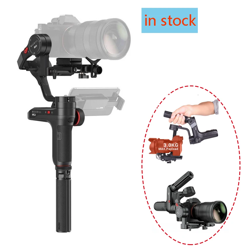 3 осевой Ручной Стабилизатор Zhiyun Weebill LAB Для беззеркальных камер Sony A9 a6300 Panasonic