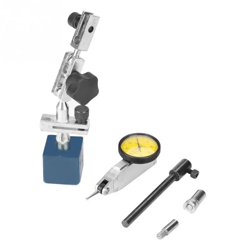 

Adjustable Magnetic Base Stand Holder with Yellow-face Dial Test Indicator Gauge 0-0.8mm Dial Indicator Holder