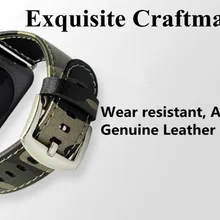 Камуфляжный ремешок из натуральной кожи для apple watch band 42 мм 38 мм ремешок для часов браслет ремешок для iwatch 3/2/1