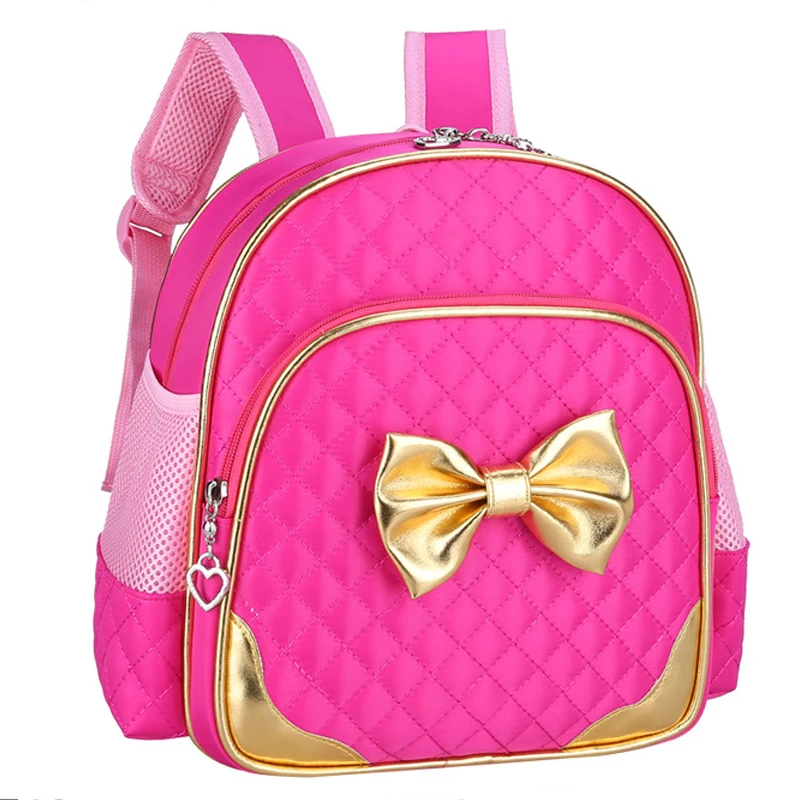 2016 New Kids Bow Knot Schoolbag Girls Lovely Backpack Schoolbag For ...