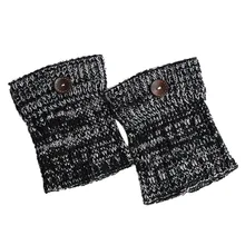 Shujin вязать короткие ноги наборы разворота Смешанные Цвета Рисование кнопки носки смешанные цвета шнурок кнопки носки