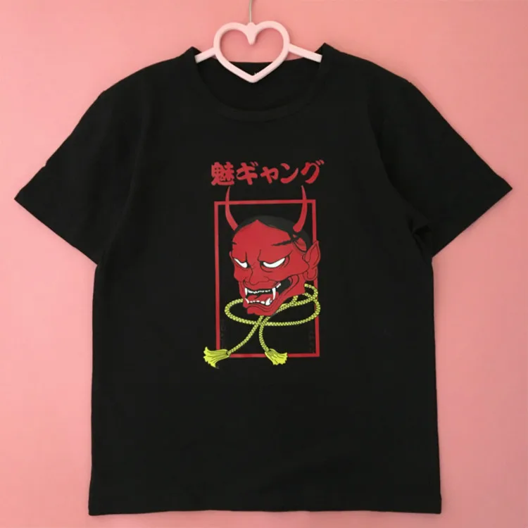 Neploe летняя хлопковая футболка Женская Harajuku футболка с принтом готические женские топы свободные черные футболки с коротким рукавом Femme 39219