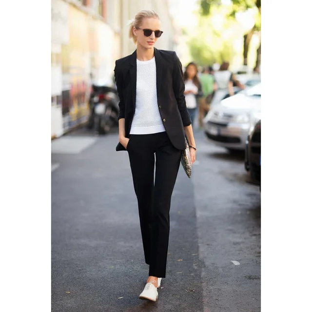 Bussiness Formal Elegant Women Suit Set Blazers And Pants Office Suits Ladies Pants Suits Trouser Suits Jacket+Pants Bussiness Formal Elegant Women Suit Set Blazers And Pants Office Suits Ladies Pants Suits Trouser Suits Jacket+Pants