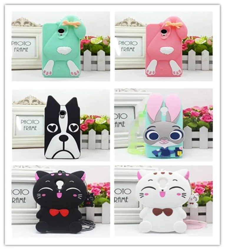 For Meizu M3 M3S case 3D Cartoon Judy Rabbit Bunny Stitch Minions Zebra Cat Silicone Back
