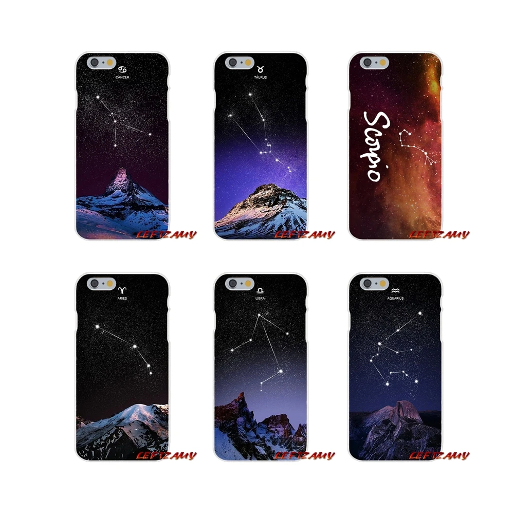 Koop 12 zodiac sterrenbeelden Slim Siliconen telefoon Case Voor Sony Xperia Z Z1 Z2 Z3 Z4 Z5 compact M2 M4 M5 E3 T3 XA Aqua
