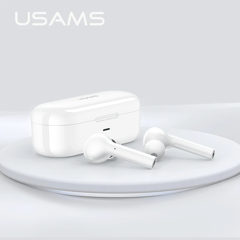 Беспроводные bluetooth наушники USAMS гарнитура для iPhone Xs XR XS MAX 5 0 стерео с зарядным