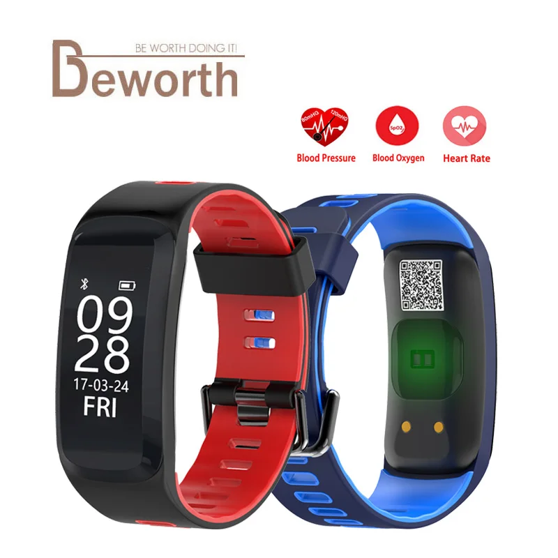 

F4 Heart Rate Smart Band Fitness Bracelet Wristband Blood Pressure Blood Oxygen Monitor IP68 Waterproof Sports Bangle
