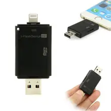 Флэш-накопитель USB SD устройство для считывания с tf-карт адаптер для iPhone 7 6s 6 Plus 5 iPad Air Mini