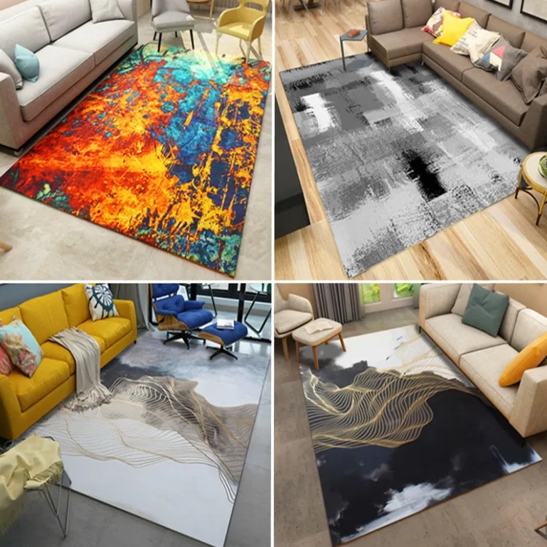 Ins Modern Art Carpets For Living Room Abstract Area Rugs Bedroom Living Room Abstract Area Rugs Bedroom