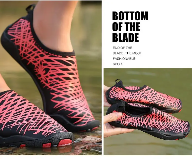 1 (16)Women Beach Wading Shoes Outdoor Swimming Water Shoes Adult Unisex Flat Soft Seaside Shoes Walking Lover Yoga Shoes