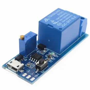 

5V-30V Delay Relay Timer Module Trigger Delay Switch Micro USB Power Adjustable Relay Module Free Shipping