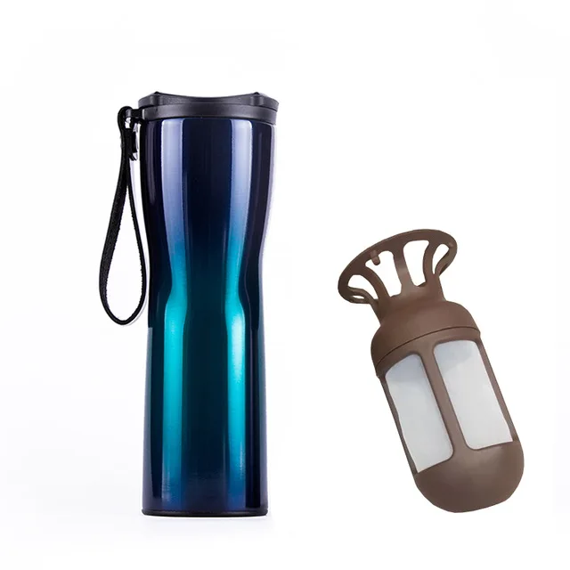  Xiaomi Kiss Kiss Fish Slim Smart Coffee Cup 430ml OLED Temperature Screen Protable Stainless Steel  - 32853562300