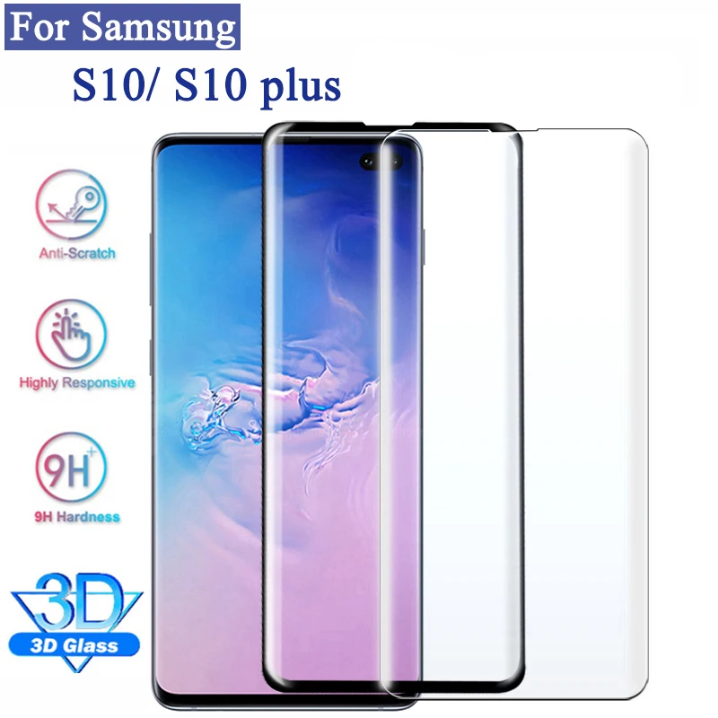 3D полностью изогнутый экран закаленное стекло для samsung Galaxy s10 S10 Plus протектор для samsung Galaxy S 10 s10plus защитная пленка