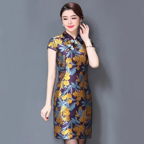 Great Value 2 Pieces  New Fashion High Quality Spring Autumn Middle  Old Aged Dress Sets Mother Wedding Wear Plus Size Clothes