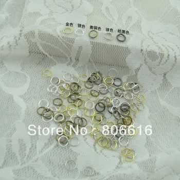 

1000PCS 6MM Mix Colors Metal Open Jump Rings Split Ring Jewelry Findings & Components
