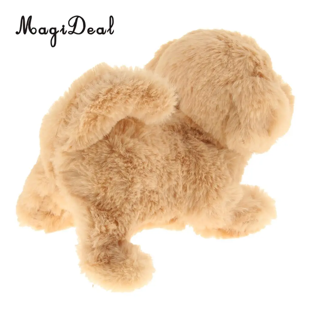 Cuddly Electronic Puppy Interactive Dog Robot Toys Electric Robotic Pets Stand Walk Bark & Wag Tail for Gift - Golden Retriever