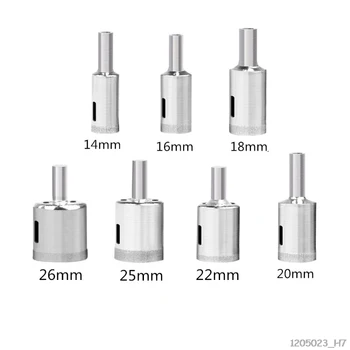 

5Pcs/Set Diamond Holesaw Drill Bit Tool For Ceramic Porcelain Glass Marble 14-26mm