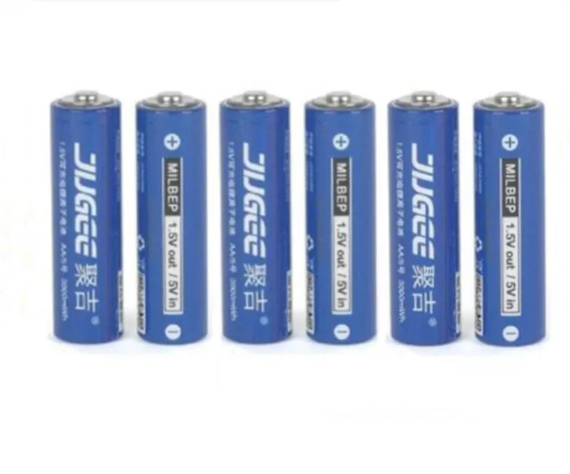 6 шт 1 5 v 3000mWh AA литий полимерный ионный Литий аккумулятор + 4 слота Usb зарядное